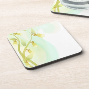 Yellow Bells Watercolor Wash Coaster