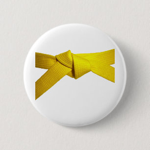 Yellow Belt 2 Inch Round Button