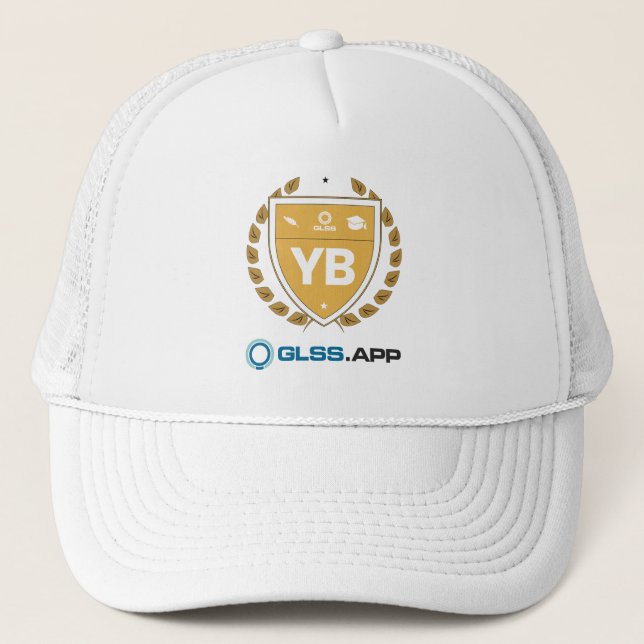 Yellow Belt Certified - GLSS.app Trucker Hat (Front)