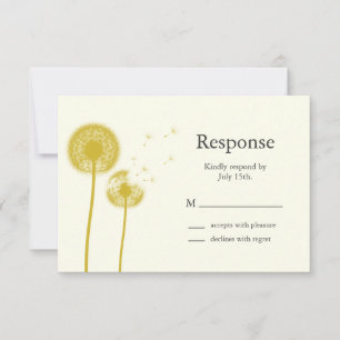 Yellow Best Wishes! RSVP