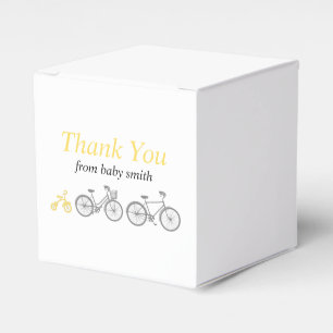 Yellow Bicycle Favor Box