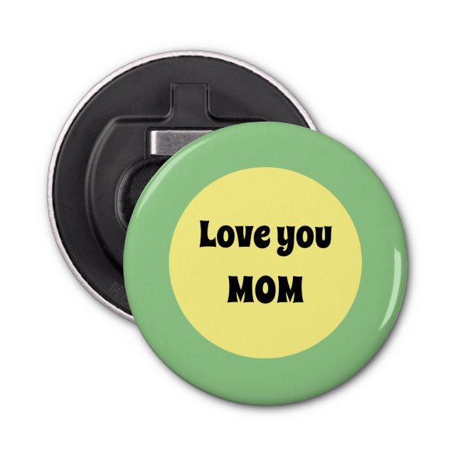 Yellow Big Dot Bottle Opener (Front)