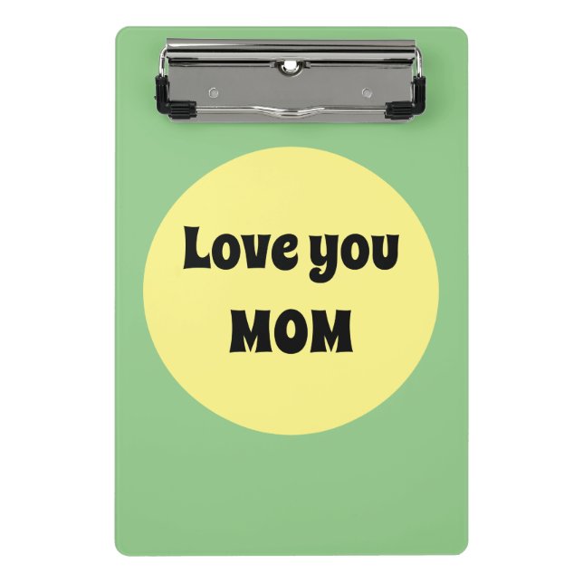 Yellow Big Dot Mini Clipboard (Front)