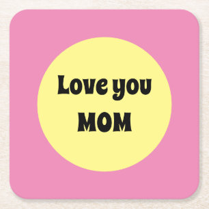 Yellow Big Dot Paper Coaster