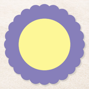 Yellow Big Dot Paper Coaster