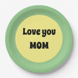 Yellow Big Dot Paper Plate