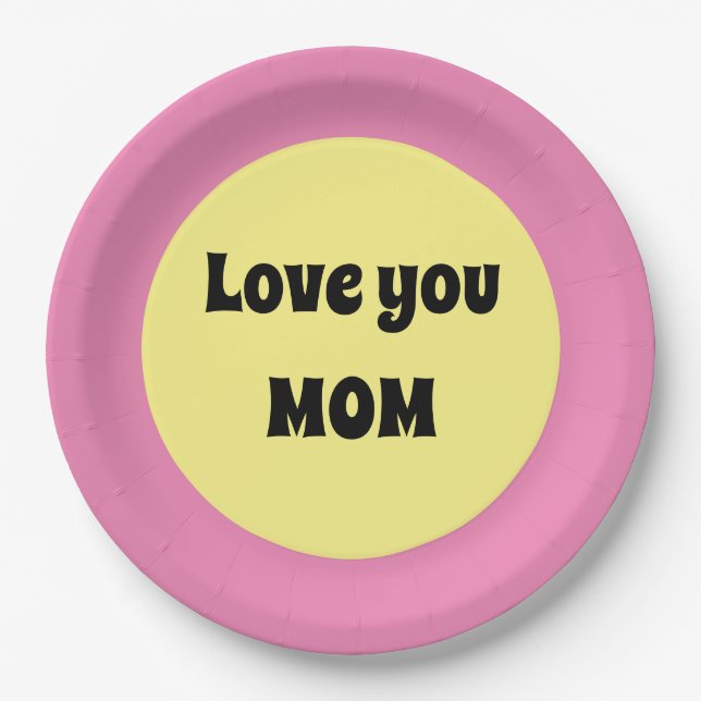 Yellow Big Dot Paper Plate (Front)