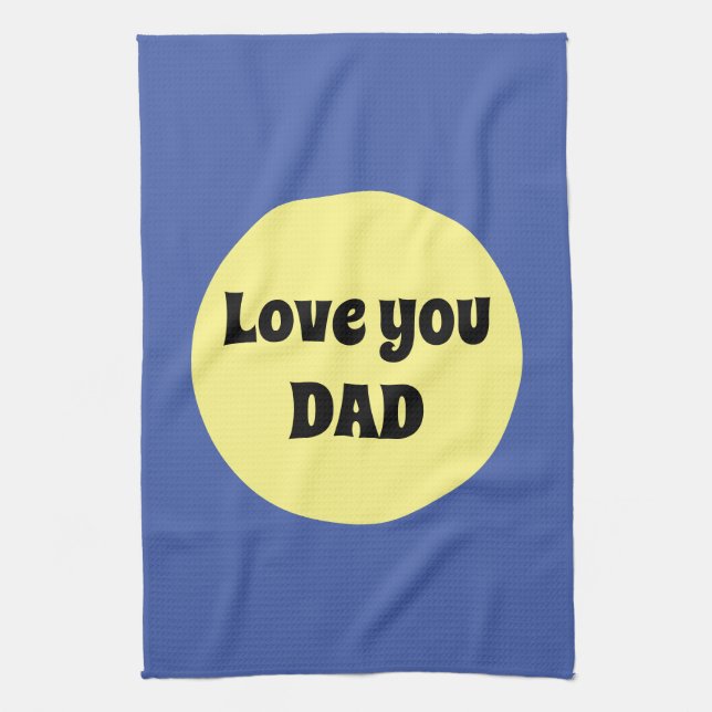 Yellow Big Dot Square Sticker Kitchen Towel (Vertical)