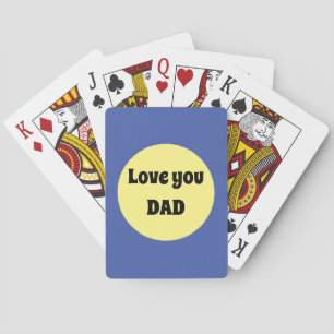 Yellow Big Dot Square Sticker Playing Cards
