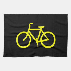 Yellow Bike Kitchen Towel