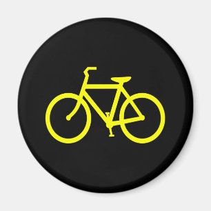 Yellow Bike Magnet
