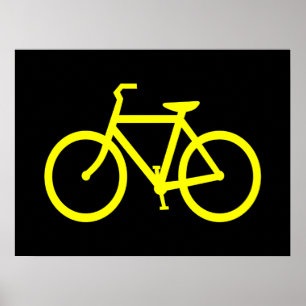 Yellow Bike Poster