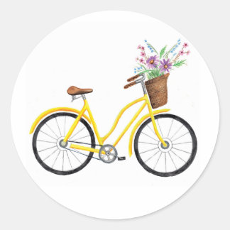 yellow bike stickers