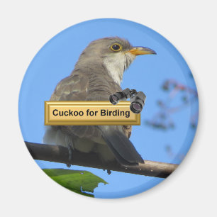 Yellow-billed Cuckoo Birding Magnet. Magnet