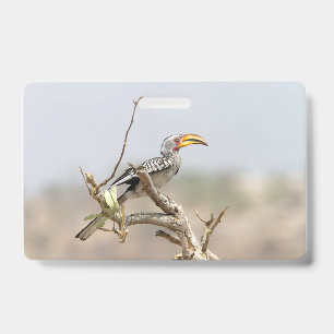 Yellow billed hornbill badge