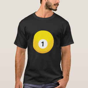 Yellow Billiard Ball Number One T-Shirt