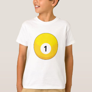 Yellow Billiard Ball Number One T-Shirt