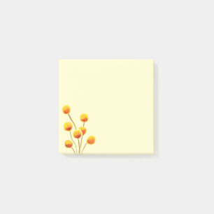 Yellow Billy Button native Australian flower Post-it Notes