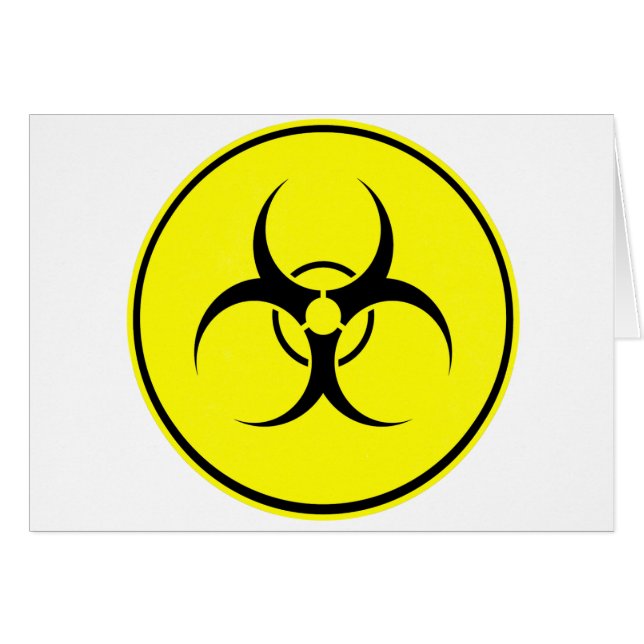 Yellow bio-hazard logo (Front Horizontal)