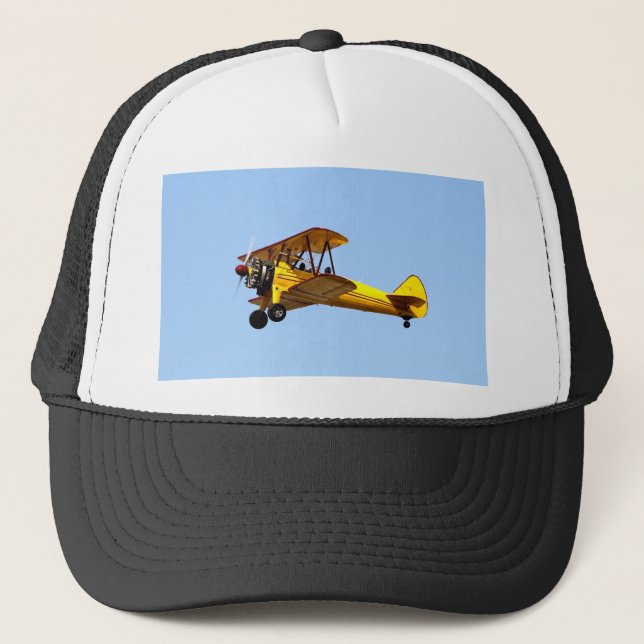 Yellow Biplane Trucker Hat (Front)
