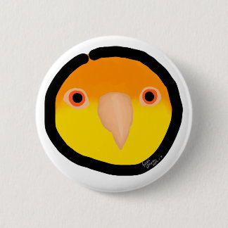 Yellow birb "Lemon" Button