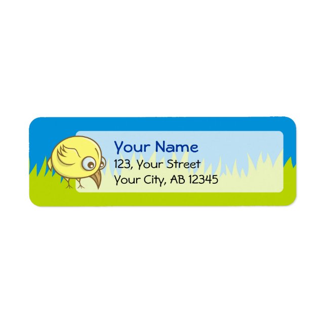 Yellow bird cartoon (Front)