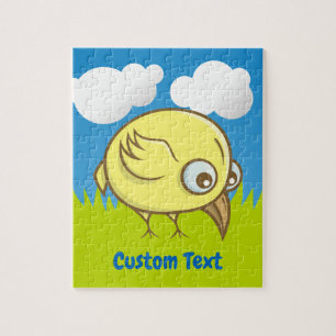 Yellow bird cartoon jigsaw puzzle