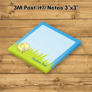 Yellow Bird Cartoon Post-it Notes