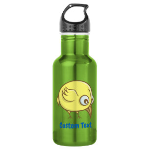 Yellow bird cartoon stainless steel water bottle
