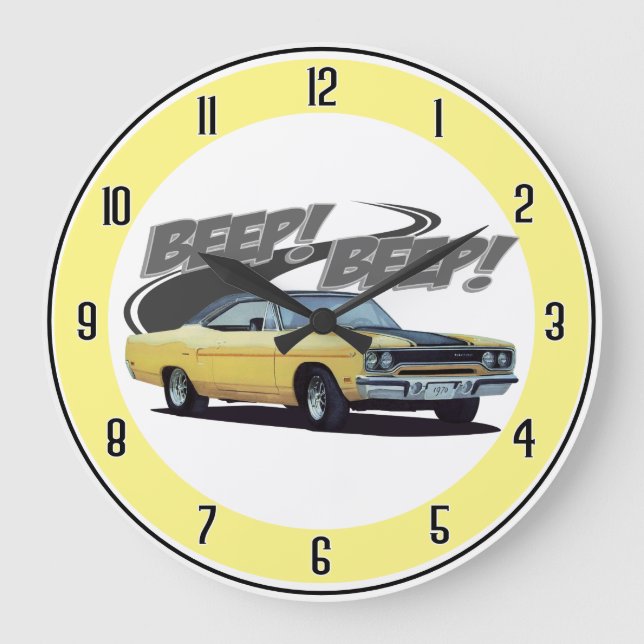 Yellow Bird Large Clock (Front)