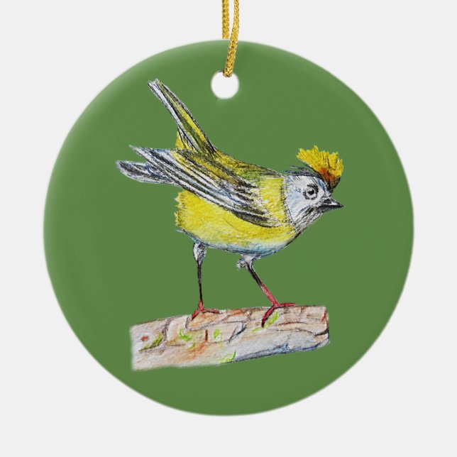 Yellow Bird Ornament (Front)