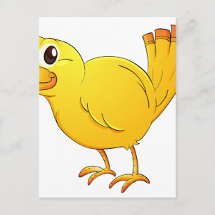 Yellow bird postcard
