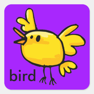yellow bird sticker