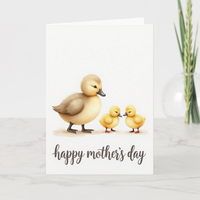 Yellow Birds Mothers Day Card (Front)