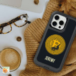 yellow bitcoin Logo gift for boyfriend crypto iPhone 15 Pro Max Case<br><div class="desc">Embrace the cryptocurrency revolution with our sleek iPhone cover adorned with the iconic Bitcoin logo. Crafted for crypto enthusiasts, traders, and believers in decentralized finance, this is the future of finance. Great gift for boyfriend , dad, uncle, son , nephew. Gift for husband, or any crypto fan and investor. Cover...</div>