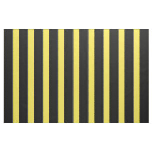 Yellow & Black Bee-Like Stripes Fabric