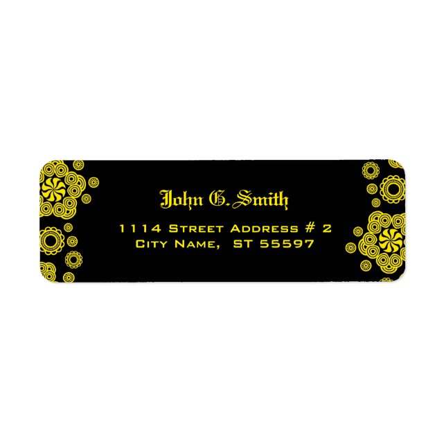Yellow & Black Circle Pattern (Front)