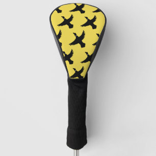 Yellow Black Flying Ducks Golf Head Cover