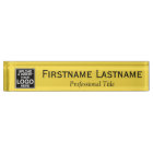 Yellow Black - Logo, Name and Professional Title