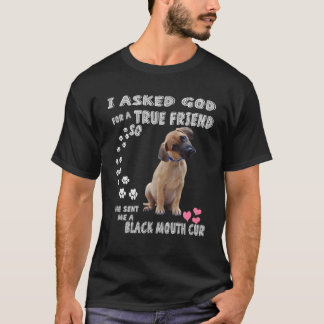 Yellow Black Mouth Dog Lovers, Cute Southern Black T-Shirt