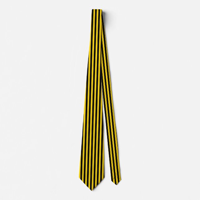Yellow/Black Pinstripe Tie (Front)