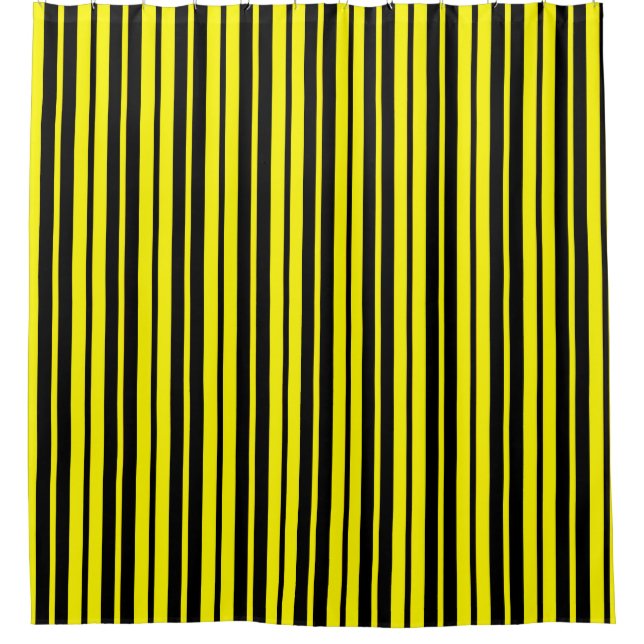 Yellow Black Vertical Stripes Pattern (Front)