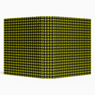 Yellow Black Weave Pattern Binder