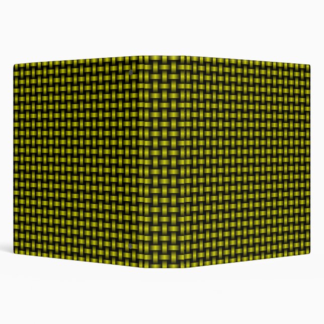 Yellow Black Weave Pattern Binder (Background)