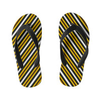 Yellow Black White Rainbow Stripes