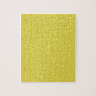 Yellow Blank Plain DIY template add text photo Jigsaw Puzzle