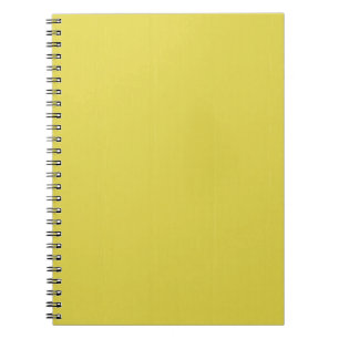 Yellow Blank Plain DIY template add text photo Notebook