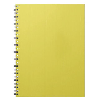 Yellow Blank Plain DIY template add text photo Notebook