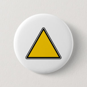 Yellow Blank Sign 2 Inch Round Button