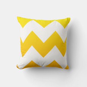 Yellow Blend Chevron Pattern Throw Pillow